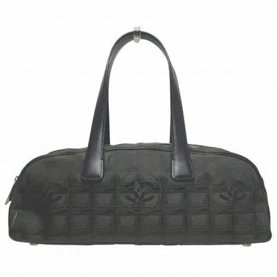 Pre-owned Chanel Nylon Handbag () In Gray
