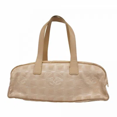 Pre-owned Chanel Nylon Handbag () In Sand