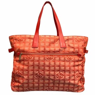 Pre-owned Chanel Nylon Leather Shoulder Bag Tote Bag () In Multi