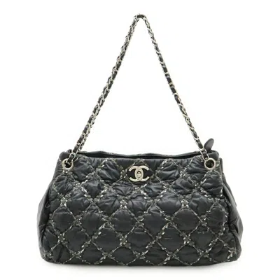 Pre-owned Chanel Nylon Leather Shoulder Bag Tote Bag () In Multi