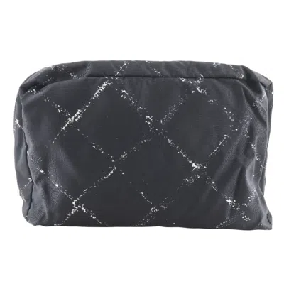Pre-owned Chanel Nylon Pouch () In Black