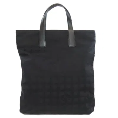 Pre-owned Chanel Nylon Tote Bag () In Black