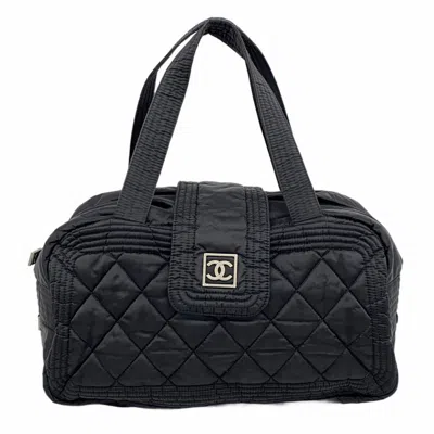 Pre-owned Chanel Nylon Tote Bag () In Black