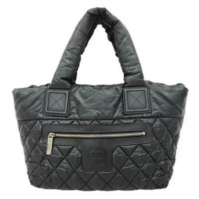 Pre-owned Chanel Nylon Tote Bag () In Black