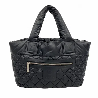 Pre-owned Chanel Nylon Tote Bag () In Black