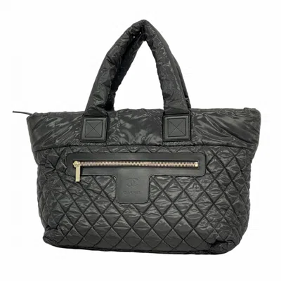 Pre-owned Chanel Nylon Tote Bag () In Black