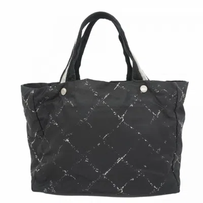 Pre-owned Chanel Nylon Tote Bag () In Black