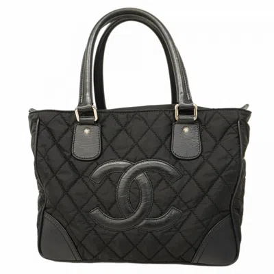 Pre-owned Chanel Nylon Tote Bag () In Black