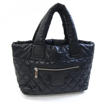 Pre-owned Chanel Nylon Tote Bag () In Black