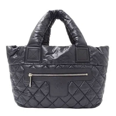 Pre-owned Chanel Nylon Tote Bag () In Black