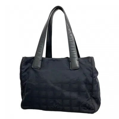 Pre-owned Chanel Nylon Tote Bag () In Black