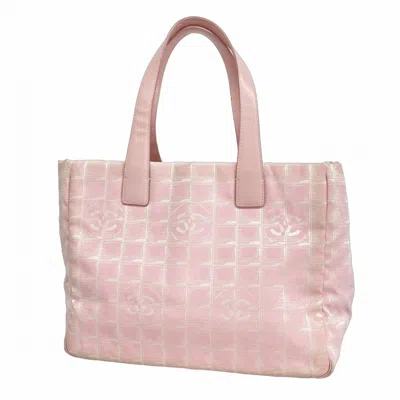 Pre-owned Chanel Nylon Tote Bag () In Pink