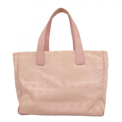 Pre-owned Chanel Nylon Tote Bag () In Pink