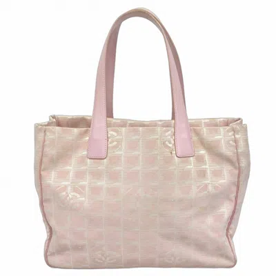 Pre-owned Chanel Nylon Tote Bag () In Pink