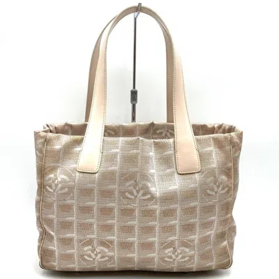 Pre-owned Chanel Nylon Tote Bag () In Sand