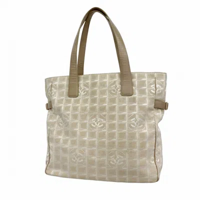 Pre-owned Chanel Nylon Tote Bag () In Sand