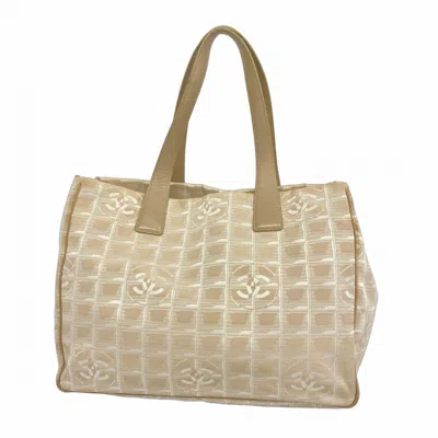 Pre-owned Chanel Nylon Tote Bag () In Sand