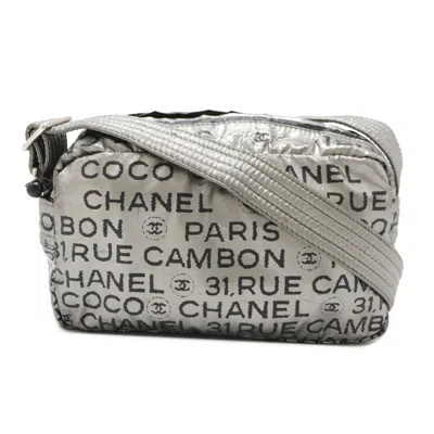 Pre-owned Chanel Nylon Unlimited Shoulder Bag Pochette In Black