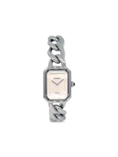 Pre-owned Chanel Octagonal Dial Chain Bracelet Watch