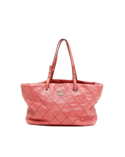 Chanel On The Road Tote Bag In Pink