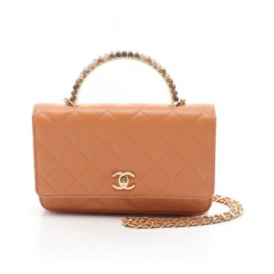 Pre-owned Chanel Orange Leather Shoulder Bag ()