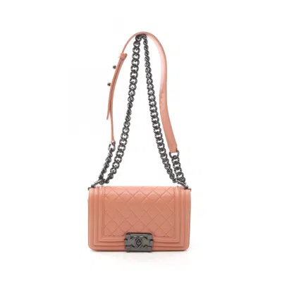 Pre-owned Chanel Orange Leather Shoulder Bag ()