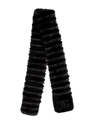 Pre-owned Chanel Orylag Scarf In Purple