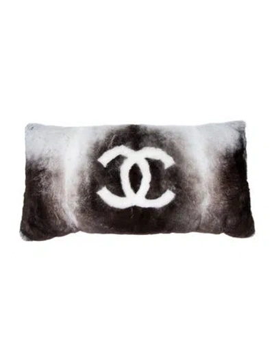 Pre-owned Chanel Orylag Throw Pillow In Brown