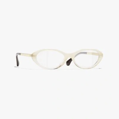 Chanel Oval Eyeglasses In Neutral