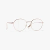 Chanel Oval Eyeglasses In Beige, Pink & Gold 