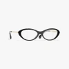 Chanel Oval Eyeglasses In Black
