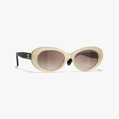 Chanel Oval Sunglasses