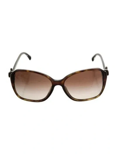 Pre-owned Chanel Oversize Gradient Sunglasses In Brown