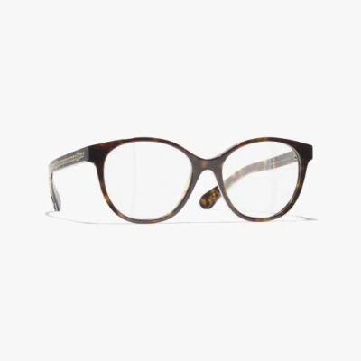 Chanel Pantos Eyeglasses In Brown