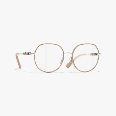 Chanel Pantos Eyeglasses In Brown