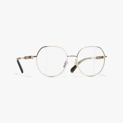 Chanel Pantos Eyeglasses In Gold