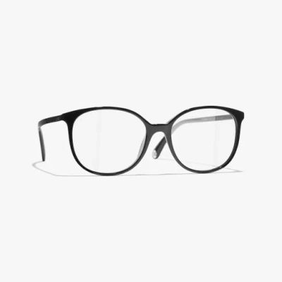 Chanel Pantos Eyeglasses In Black 