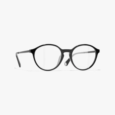 Chanel Pantos Eyeglasses In Black