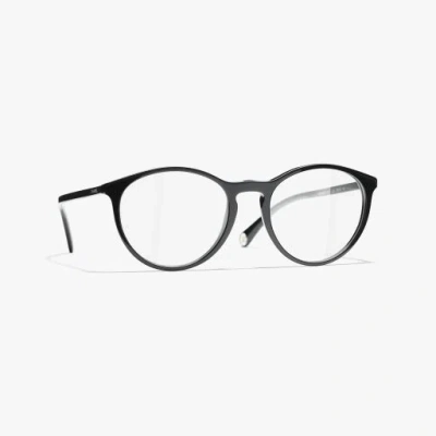 Chanel Pantos Eyeglasses In Black