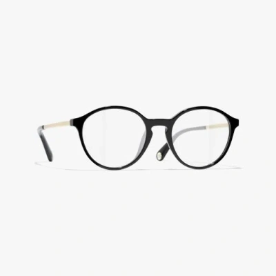 Chanel Pantos Eyeglasses In Black