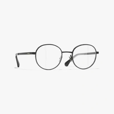 Chanel Pantos Eyeglasses In Black