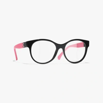 Chanel Pantos Eyeglasses In Black