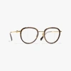 Chanel Pantos Eyeglasses In Dark Gold 