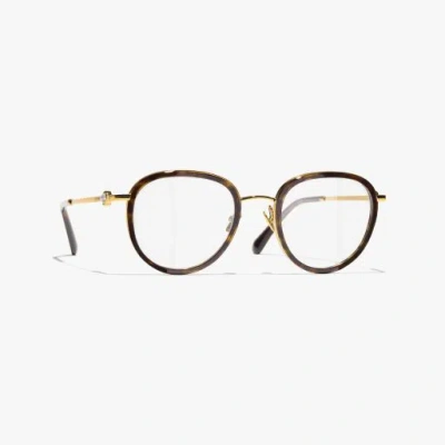 Chanel Pantos Eyeglasses In Brown