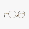 Chanel Pantos Eyeglasses In Gold & Tortoise 
