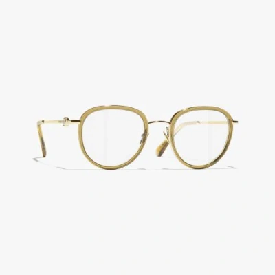 Chanel Pantos Eyeglasses In Gold