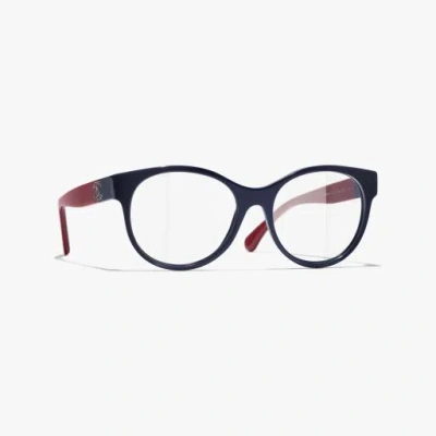 Chanel Pantos Eyeglasses In Black