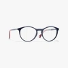 Chanel Pantos Eyeglasses In Navy Blue & Burgundy 