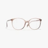 Chanel Pantos Eyeglasses In Transparent Brown 