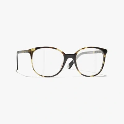 Chanel Pantos Eyeglasses In Brown